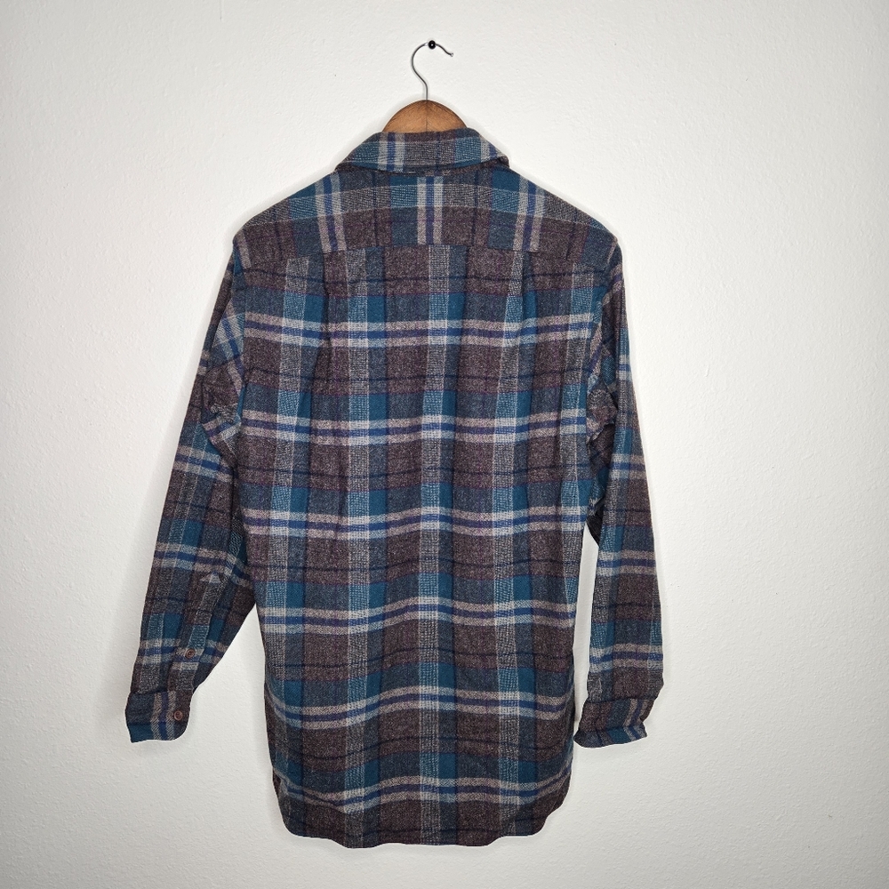 Pendleton Brown And Green Button Down Shirt - image 2